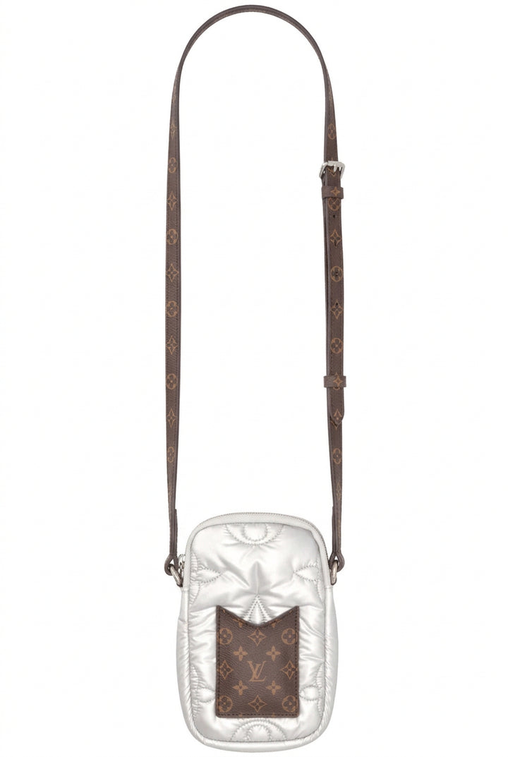 LOUIS VUITTON Pillow Phone Case Econyl Nylon Silver