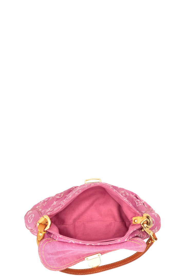 LOUIS VUITTON Pleaty Bag Denim Pink