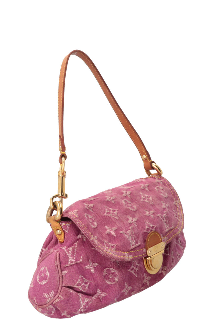 LOUIS VUITTON Pleaty Bag Denim Pink