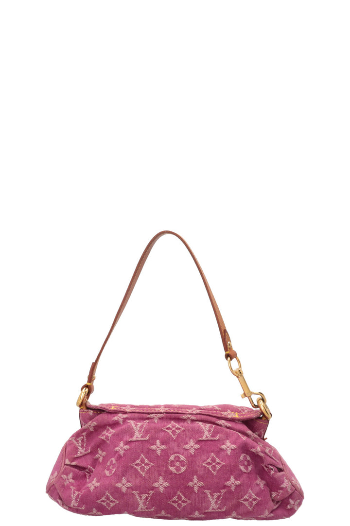 LOUIS VUITTON Pleaty Bag Denim Pink