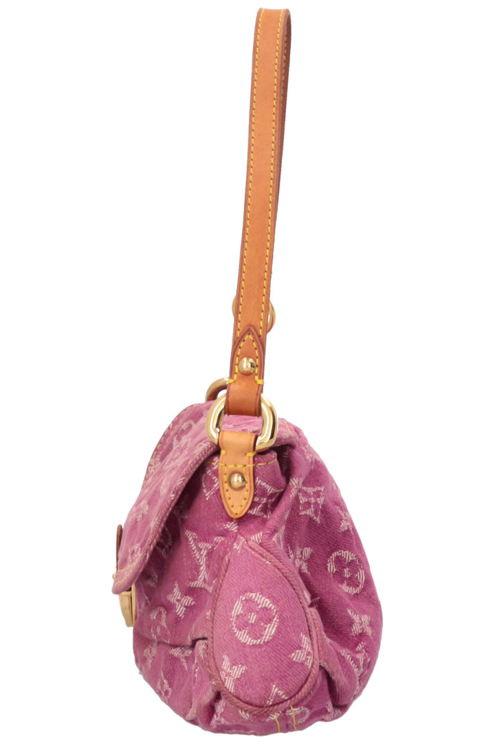 LOUIS VUITTON Pleaty Bag Denim Pink