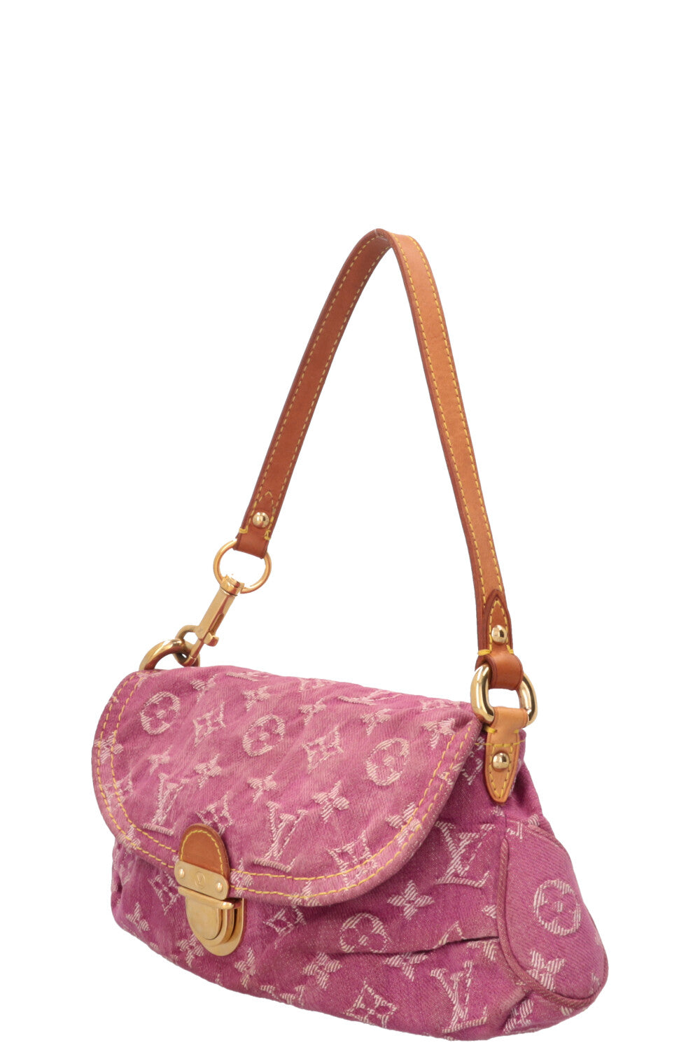 LOUIS VUITTON Pleaty Bag Denim Pink