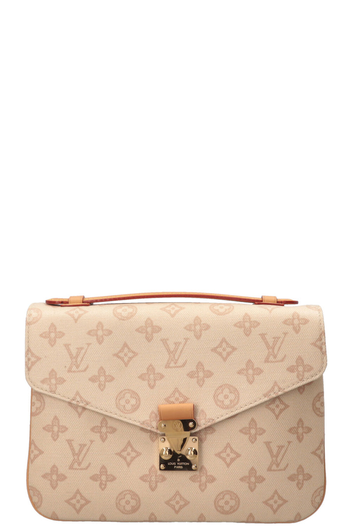 LOUIS VUITTON Pochette Metis Bag MM Toiles White