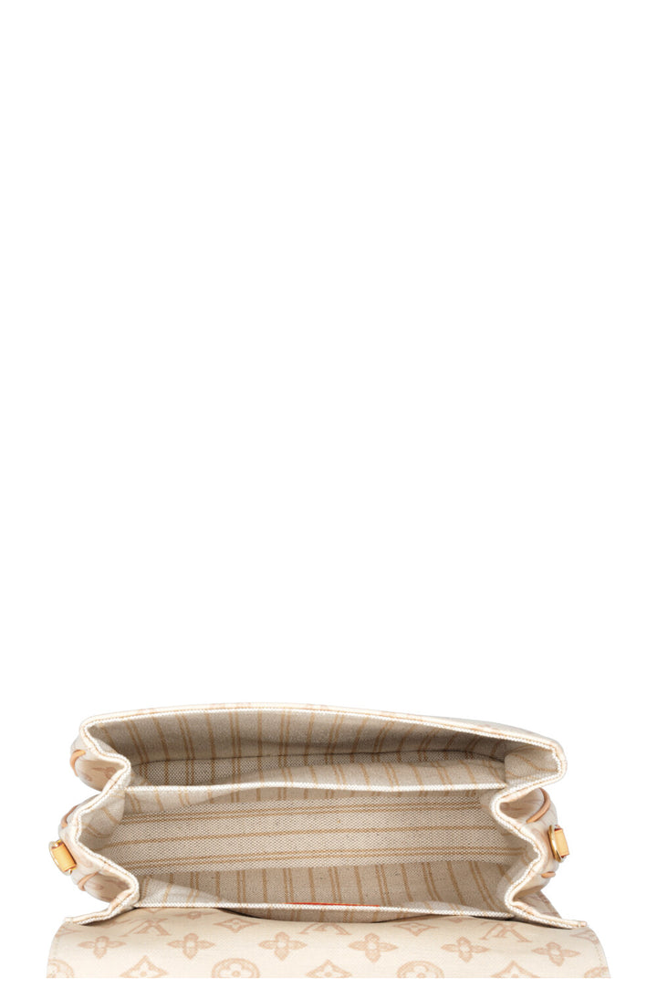 LOUIS VUITTON Pochette Metis Bag MM Toiles White