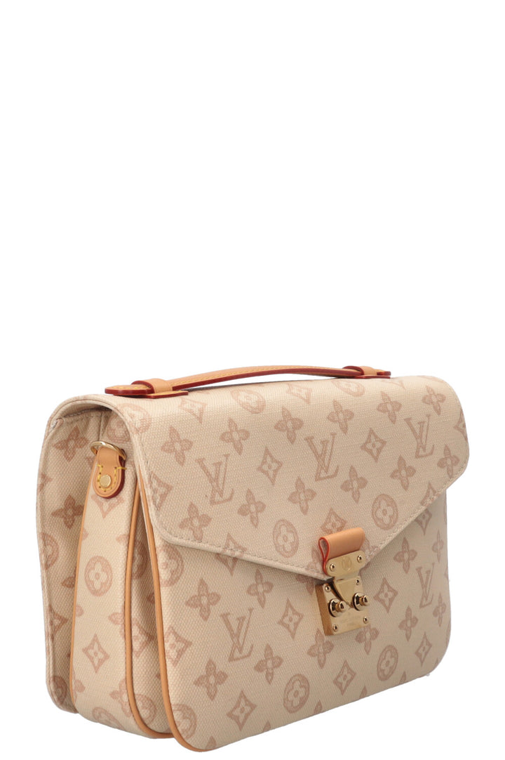 LOUIS VUITTON Pochette Metis Bag MM Toiles White