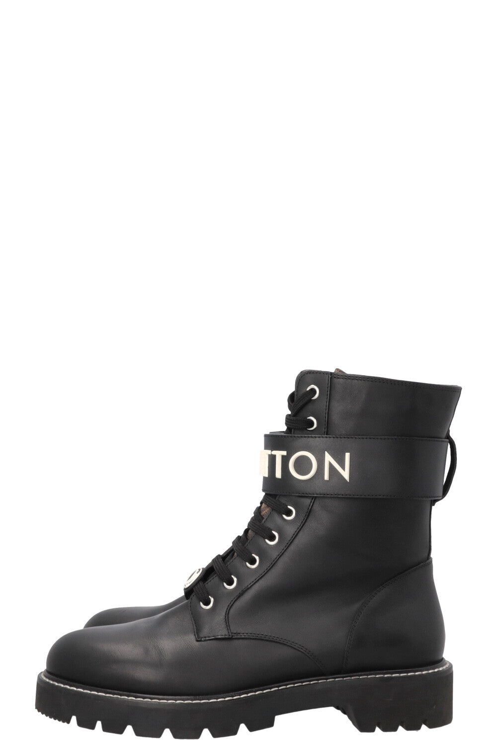 LOUIS VUITTON Ranger Boots Calfskin Black