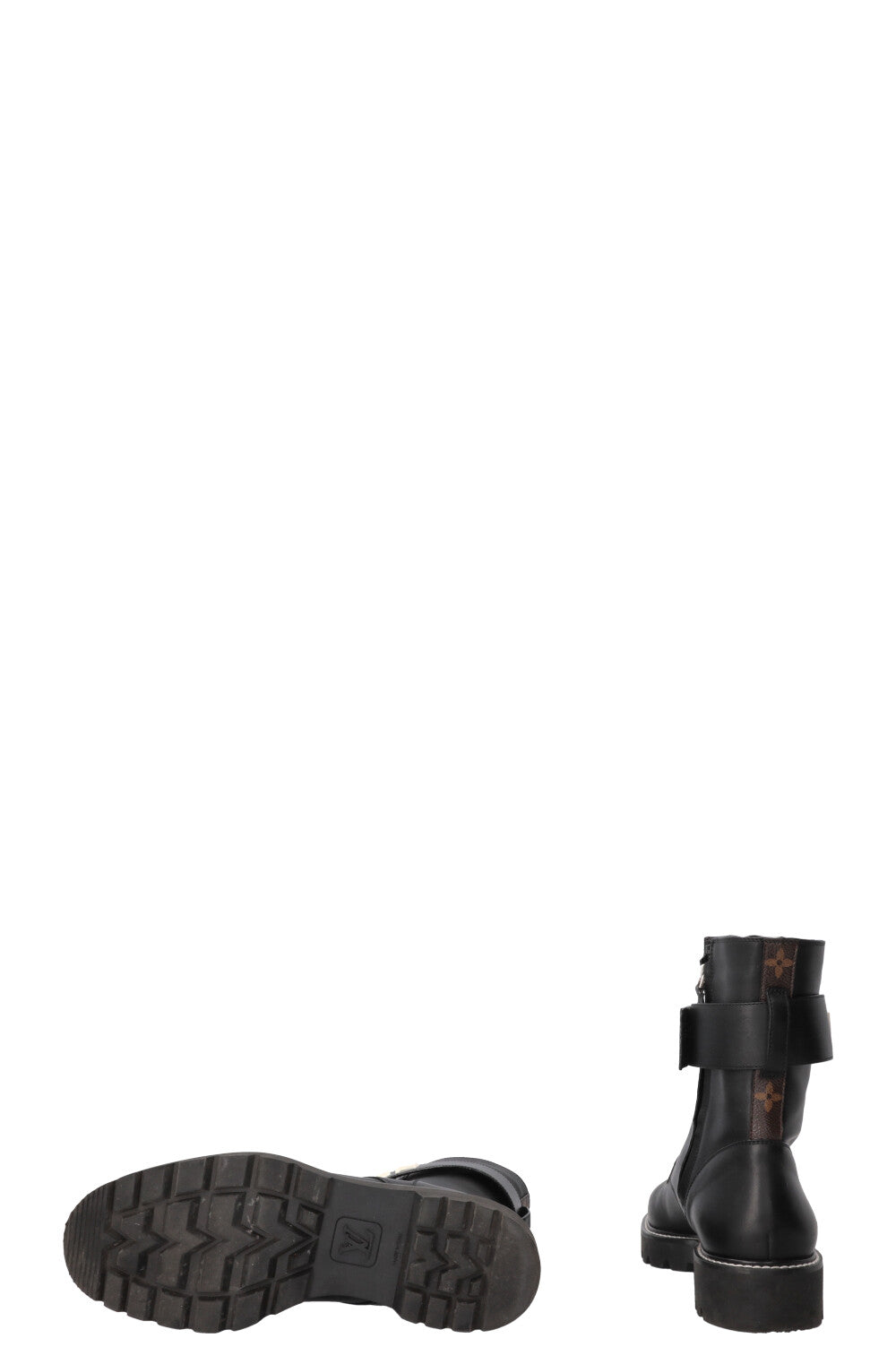 LOUIS VUITTON Ranger Boots Calfskin Black