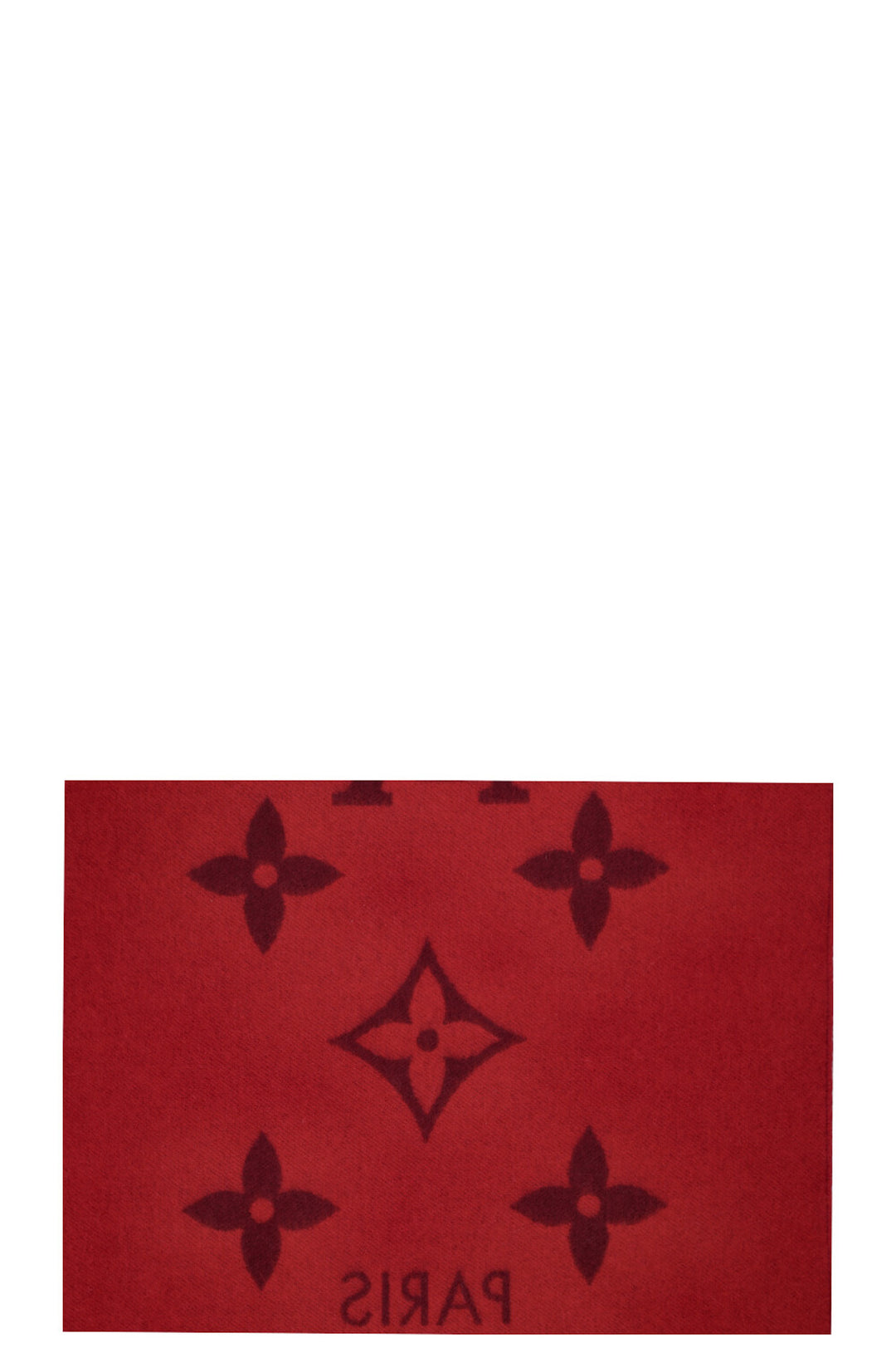 LOUIS VUITTON Écharpe Réversible Giant MNG Rouge