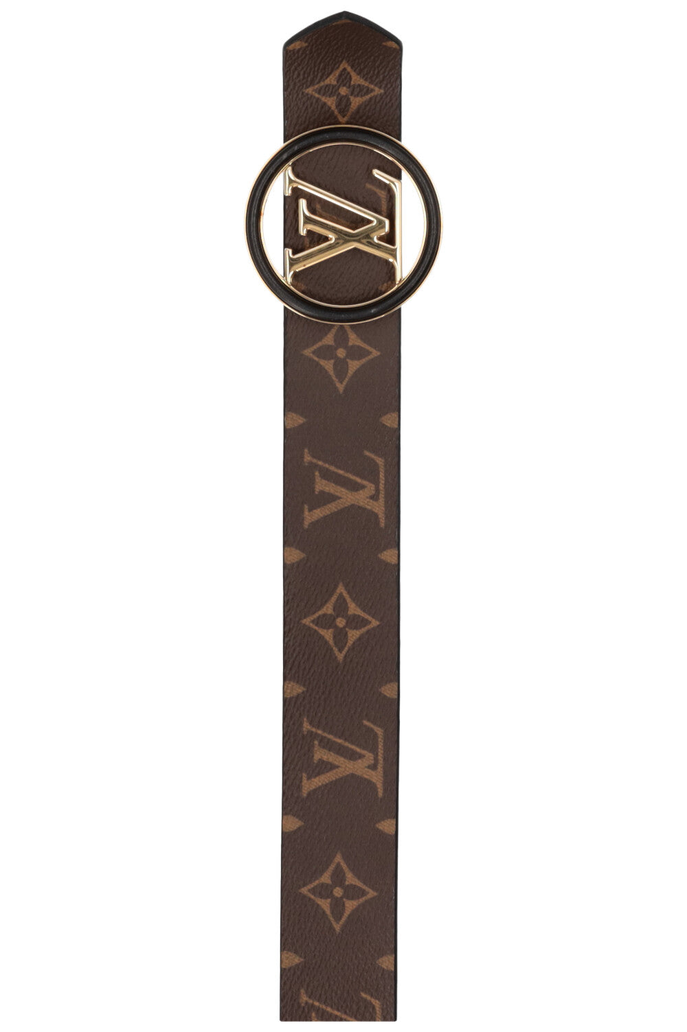 LOUIS VUITTON Reversible LV Circle Belt Leather Black