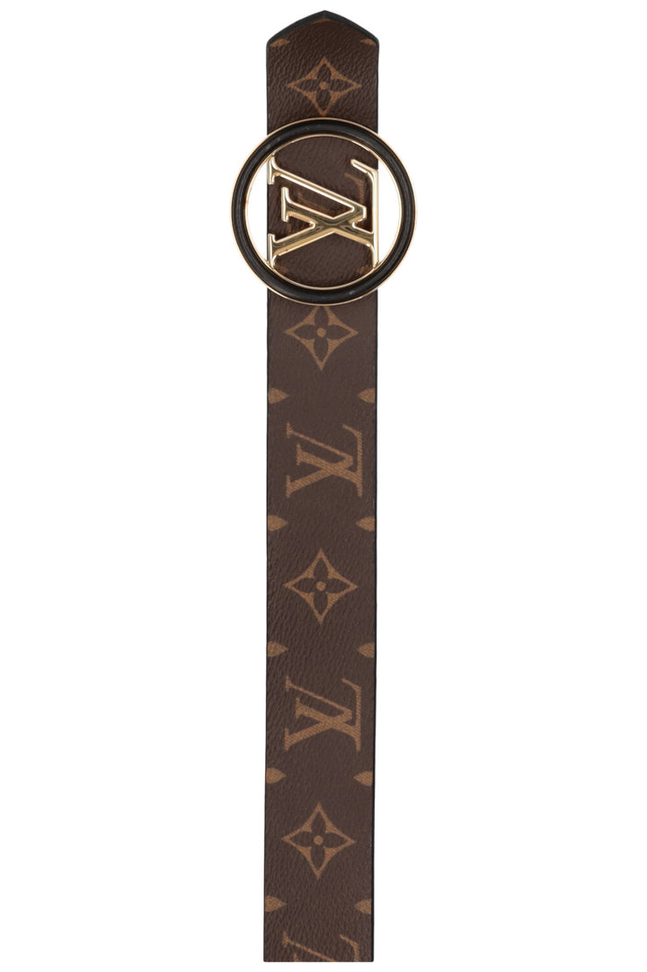 LOUIS VUITTON Reversible LV Circle Belt Leather Black