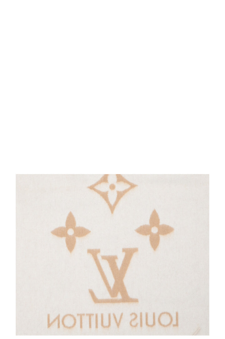 Écharpe Reykjavik Gradient en cachemire beige LOUIS VUITTON