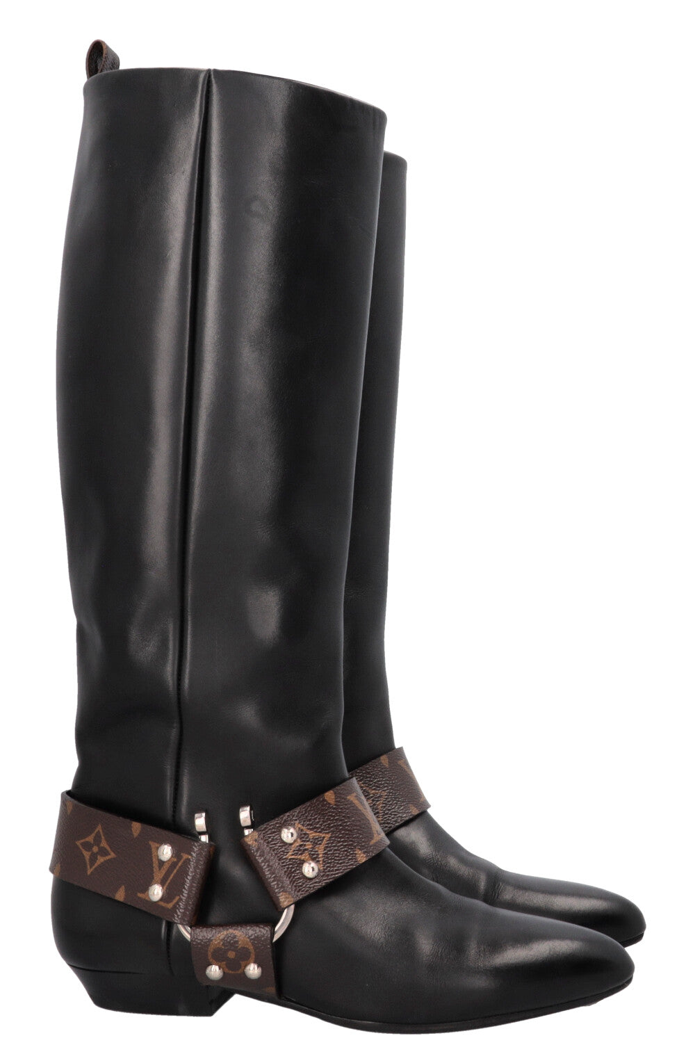 LOUIS VUITTON Rhapsody High Boots MNG Black