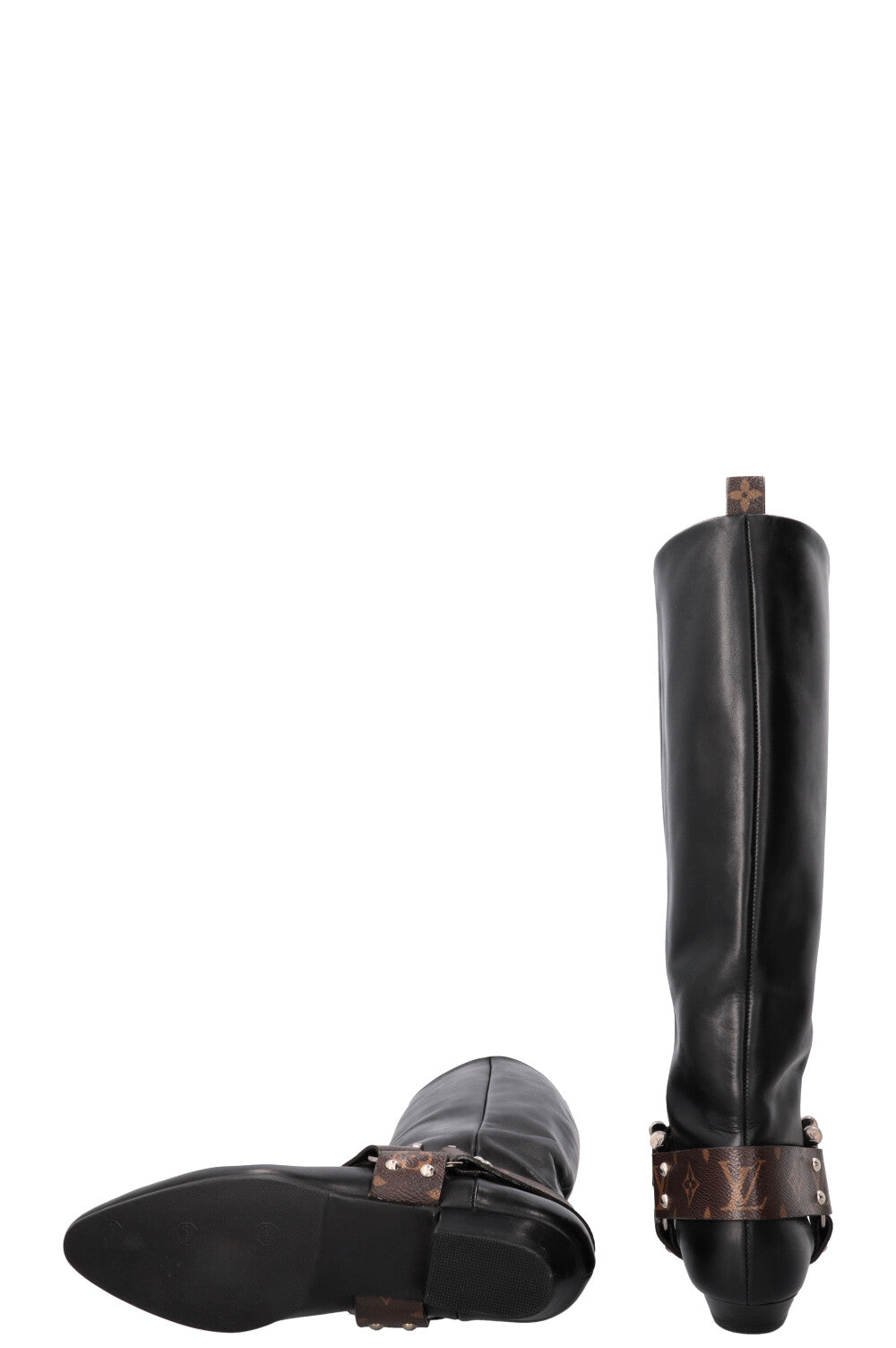 LOUIS VUITTON Rhapsody High Boots MNG Black