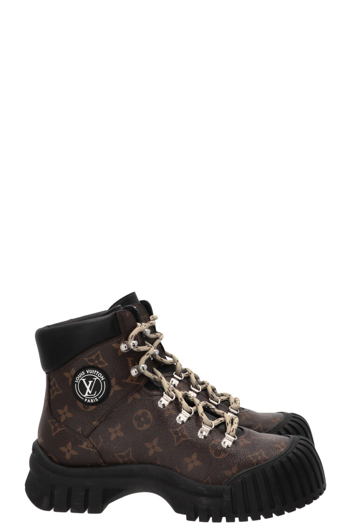 Bottines plates Ranger Ruby LOUIS VUITTON en toile Monogram