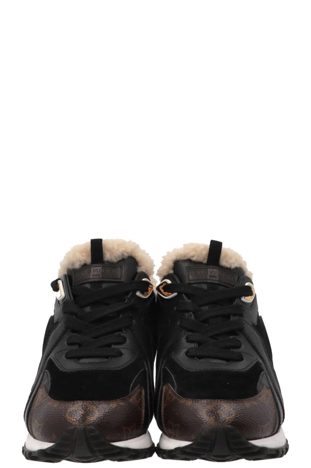 LOUIS VUITTON Run Away Sneakers Leather Black