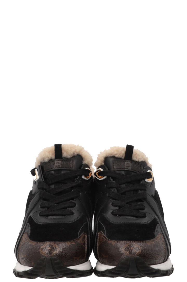 LOUIS VUITTON Run Away Sneakers Leather Black