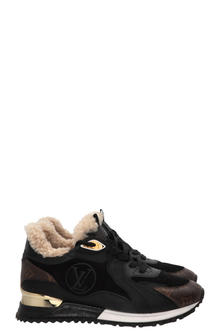 LOUIS VUITTON Run Away Sneakers Leather Black