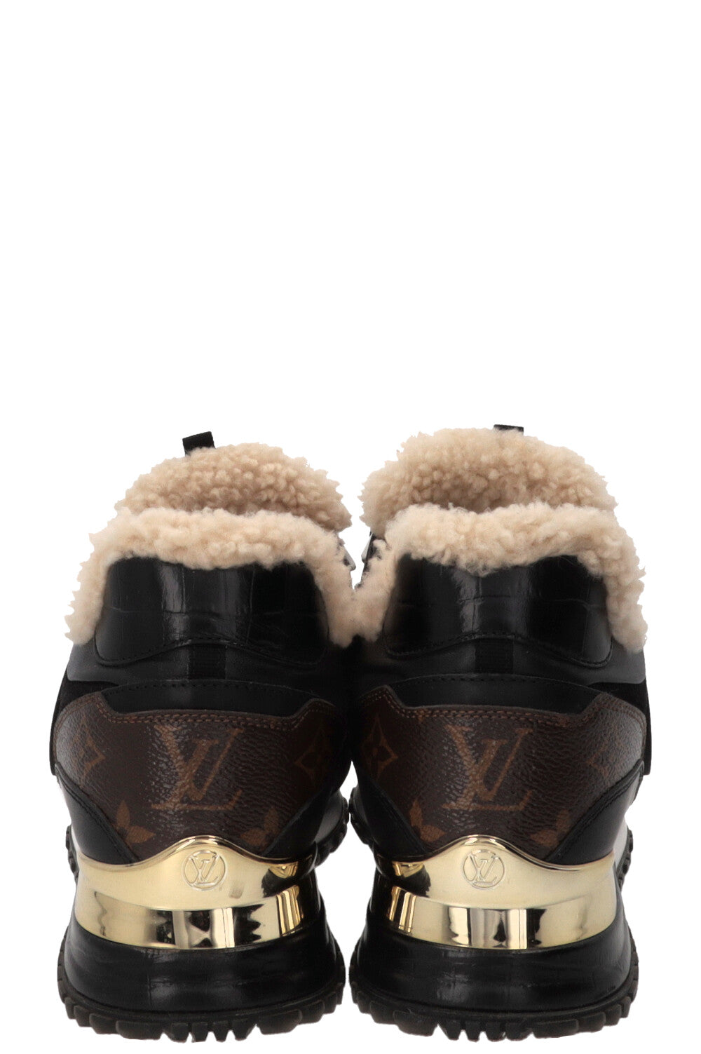 LOUIS VUITTON Run Away Sneakers Leather Black