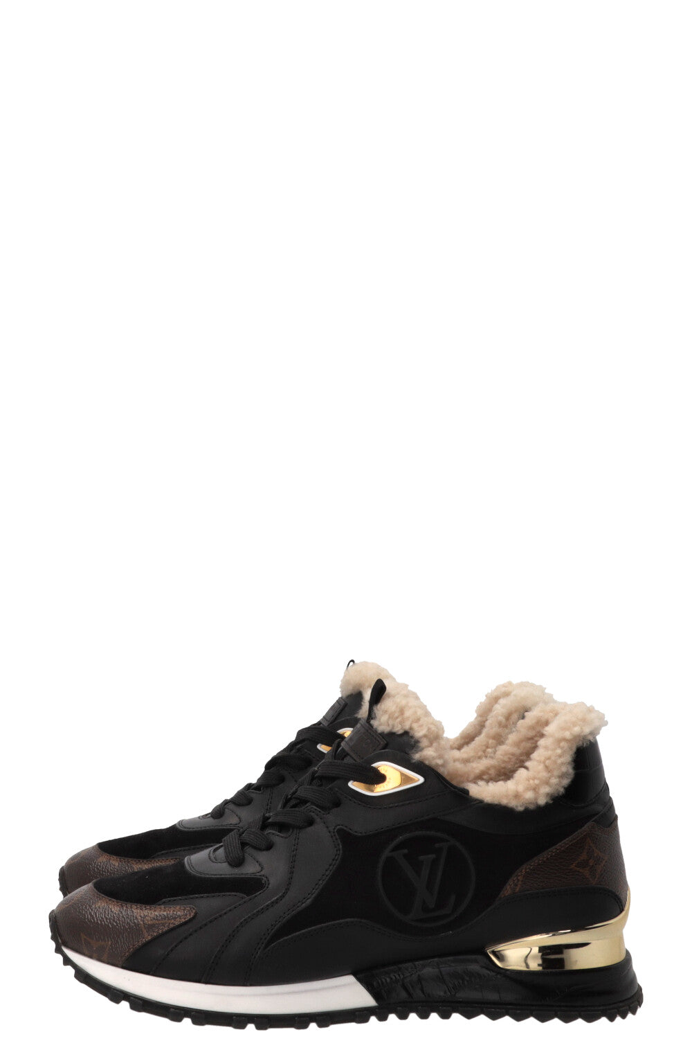 LOUIS VUITTON Run Away Sneakers Leather Black