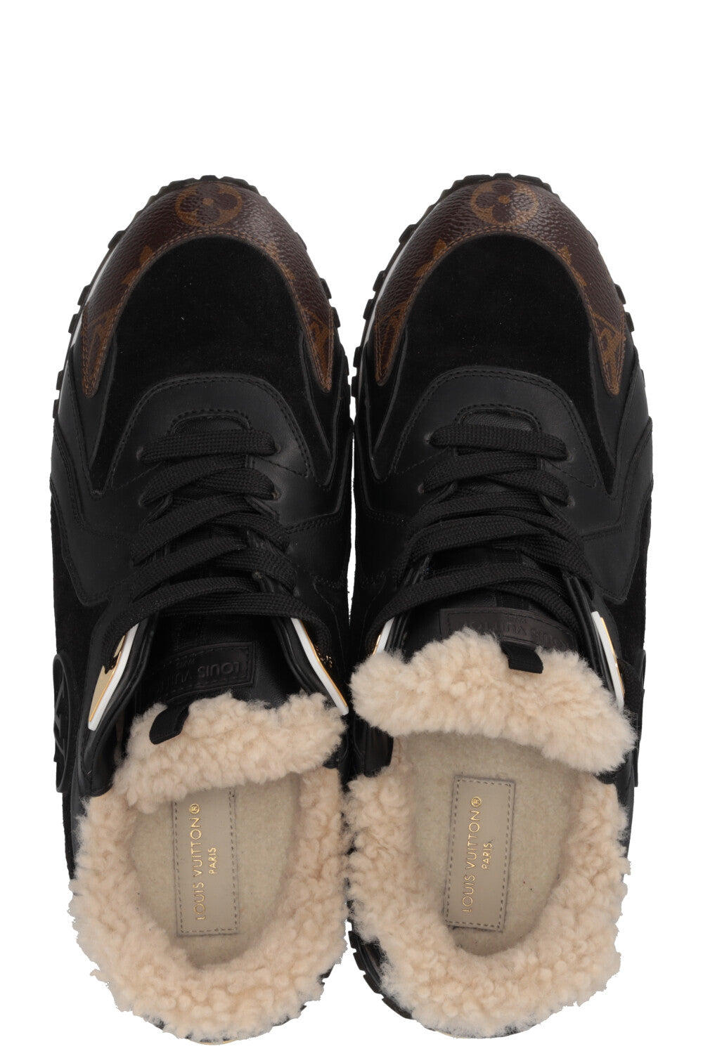 LOUIS VUITTON Run Away Sneakers Leather Black