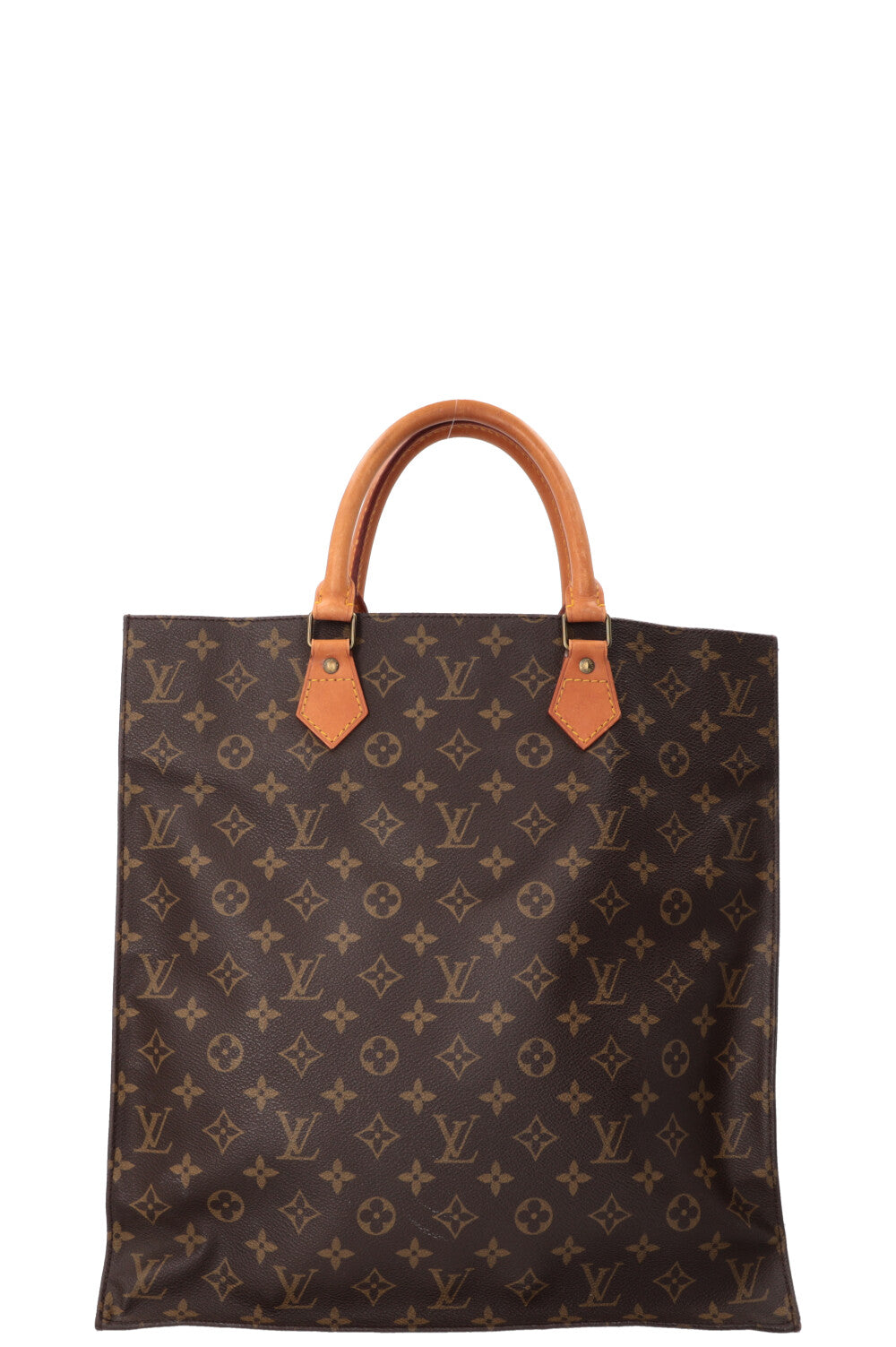 LOUIS VUITTON Sac Plat Tote Bag MNG Canvas