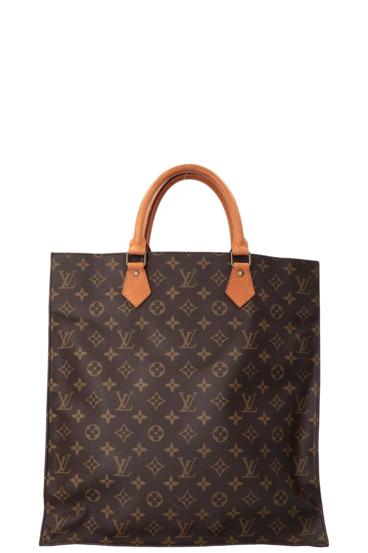 LOUIS VUITTON Sac Plat Tote Bag MNG Canvas