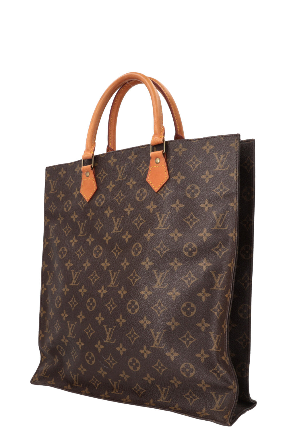 LOUIS VUITTON Sac Plat Tote Bag MNG Canvas