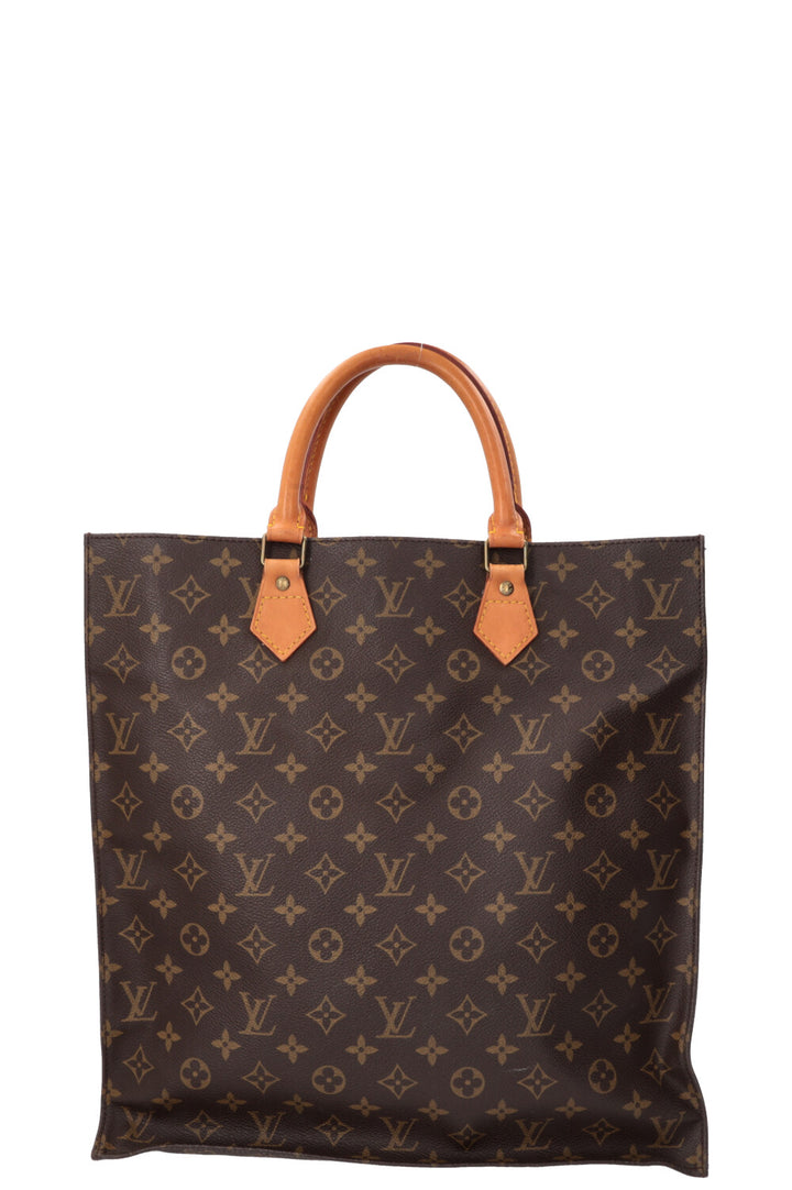LOUIS VUITTON Sac Plat Tote Bag MNG Canvas