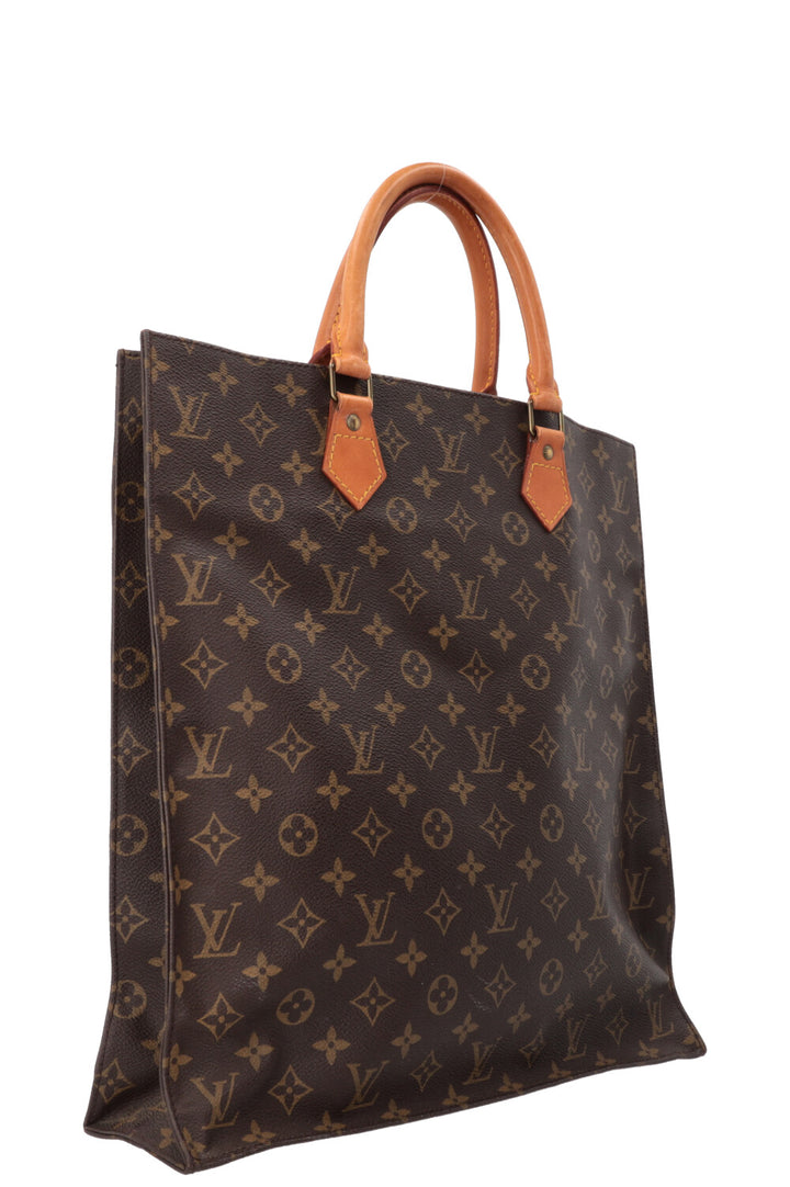 LOUIS VUITTON Sac Plat Tote Bag MNG Canvas