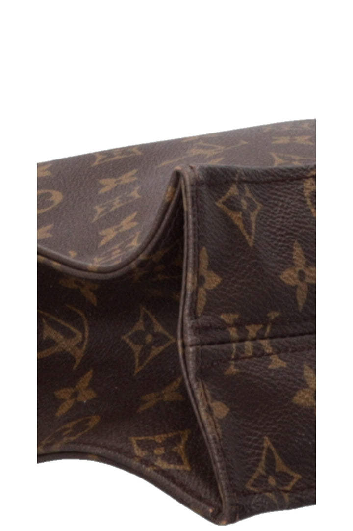 LOUIS VUITTON Sac Plat Tote Bag MNG Canvas