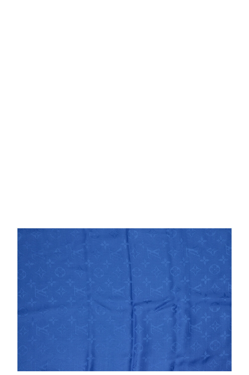 LOUIS VUITTON Scarf MNG Silk Wool Blue