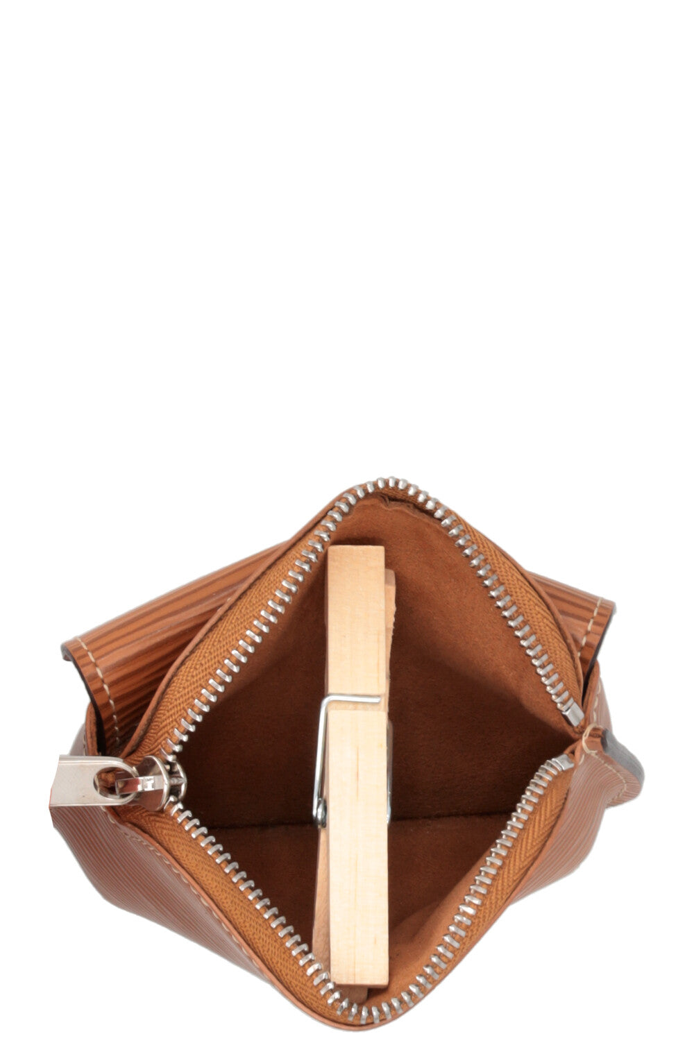 LOUIS VUITTON Schilling Coin Purse Epi Brown
