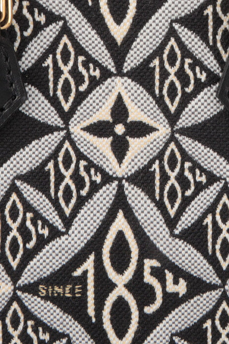 LOUIS VUITTON Since 1854 Petit Sac Plat Crossbody Bag Canvas Black