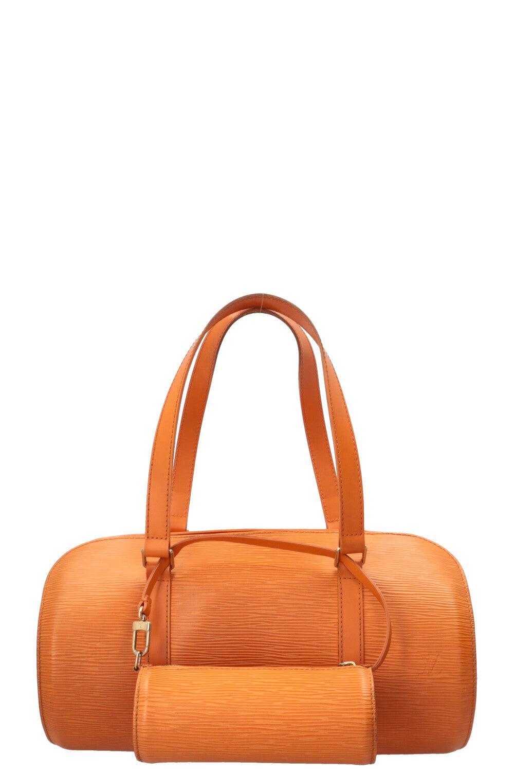 LOUIS VUITTON Soufflot Sac à main Cuir Épi Orange