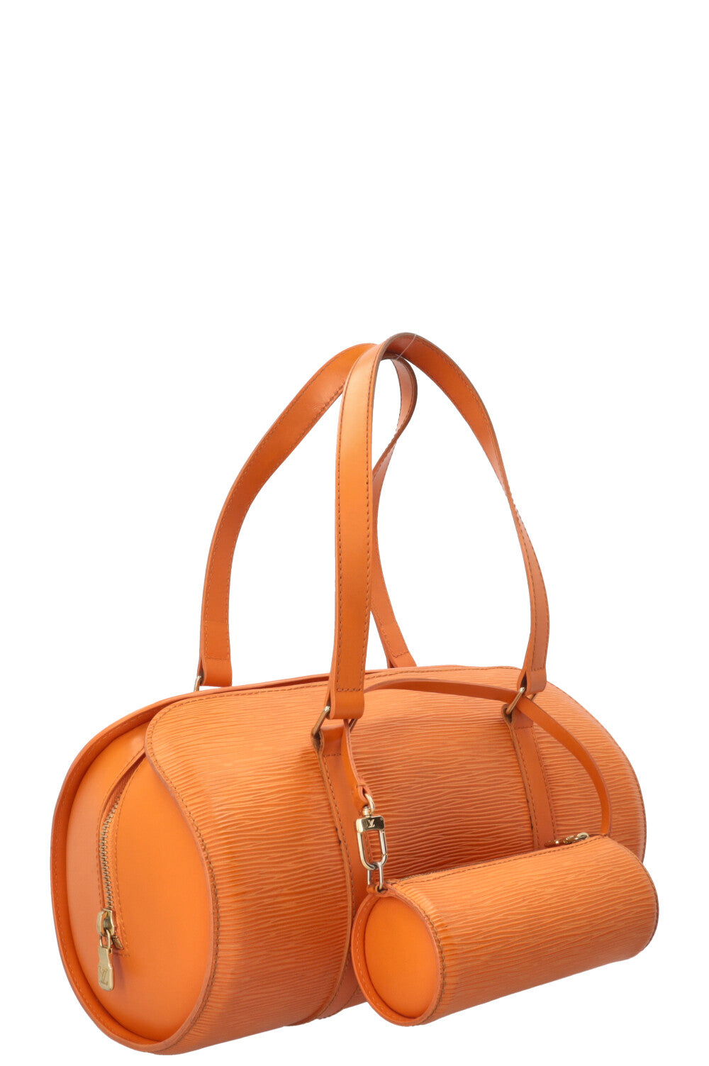 LOUIS VUITTON Soufflot Sac à main Cuir Épi Orange