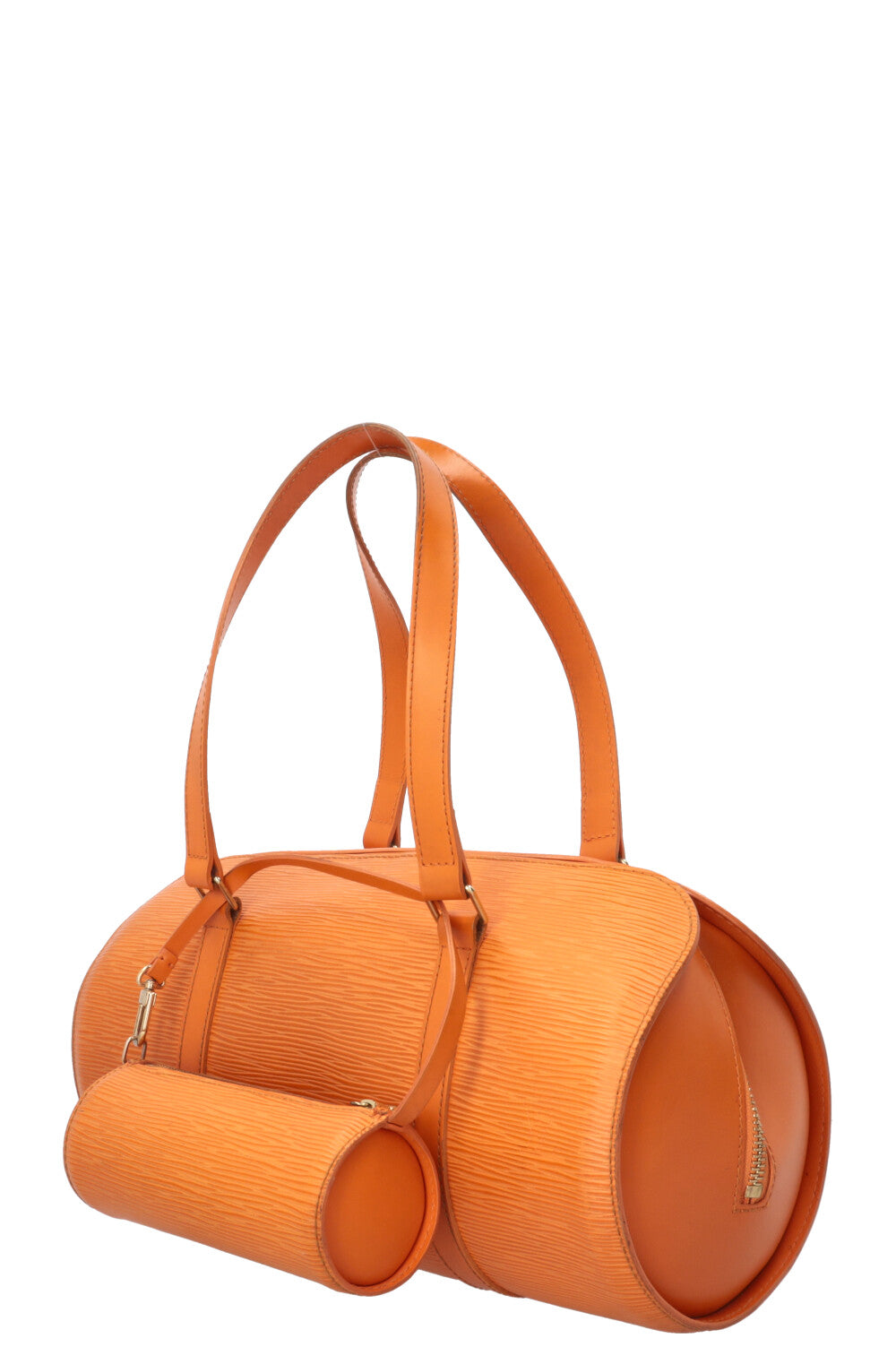 LOUIS VUITTON Soufflot Sac à main Cuir Épi Orange