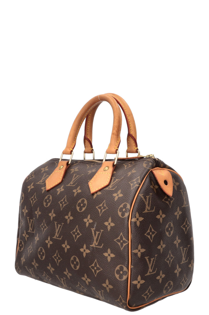 LOUIS VUITTON Speedy 25 MNG Canvas Brown