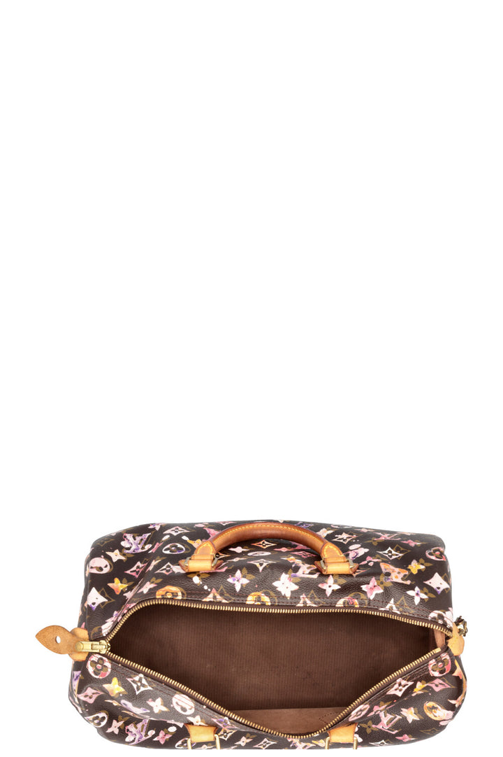 LOUIS VUITTON Speedy 35 Richard Prince Watercolor Aquarelle