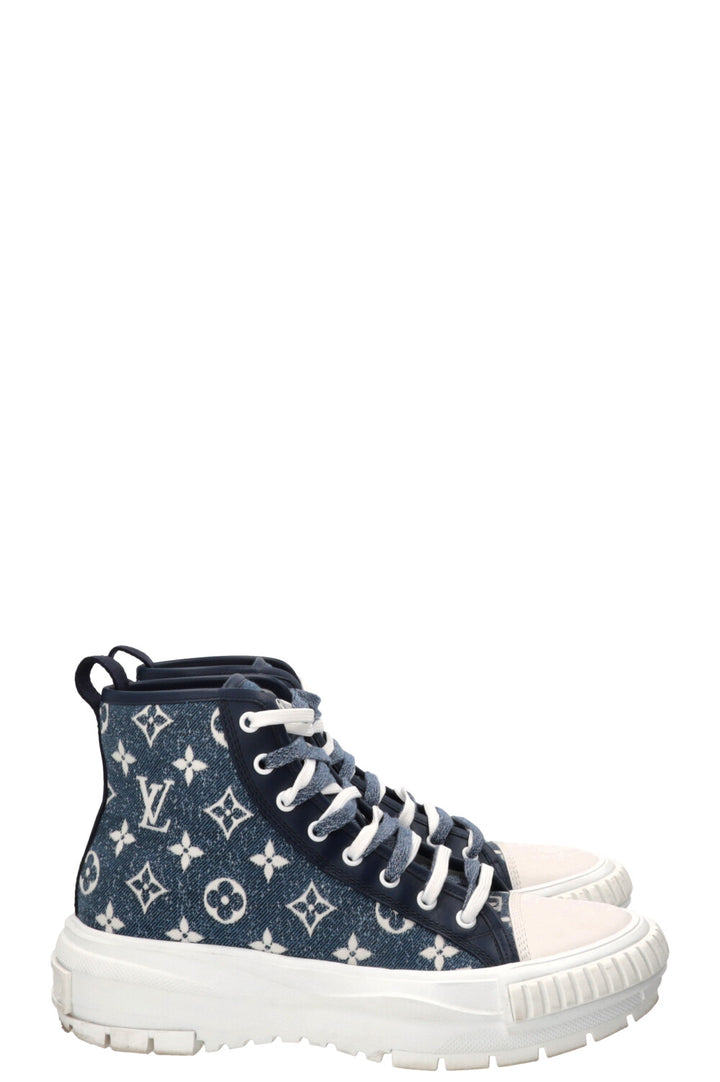 Baskets Squad LOUIS VUITTON en toile bleue
