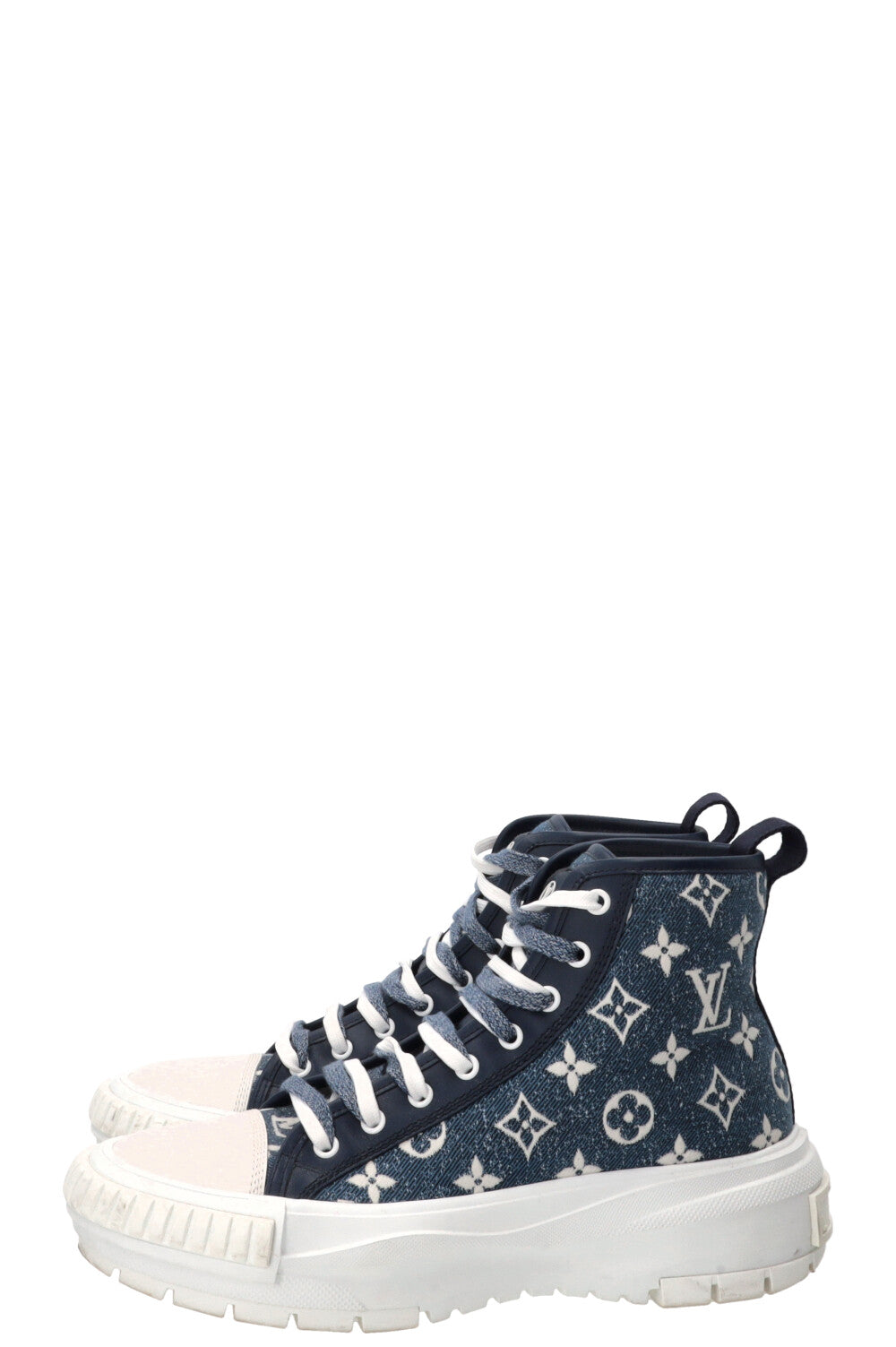 Baskets Squad LOUIS VUITTON en toile bleue