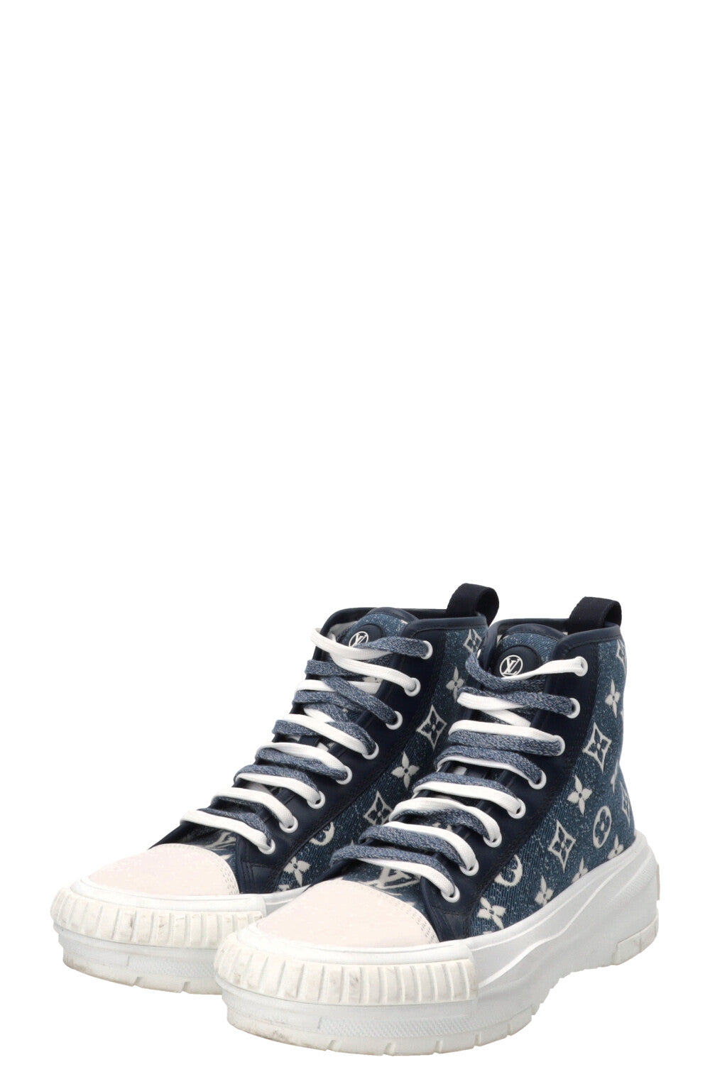 Baskets Squad LOUIS VUITTON en toile bleue