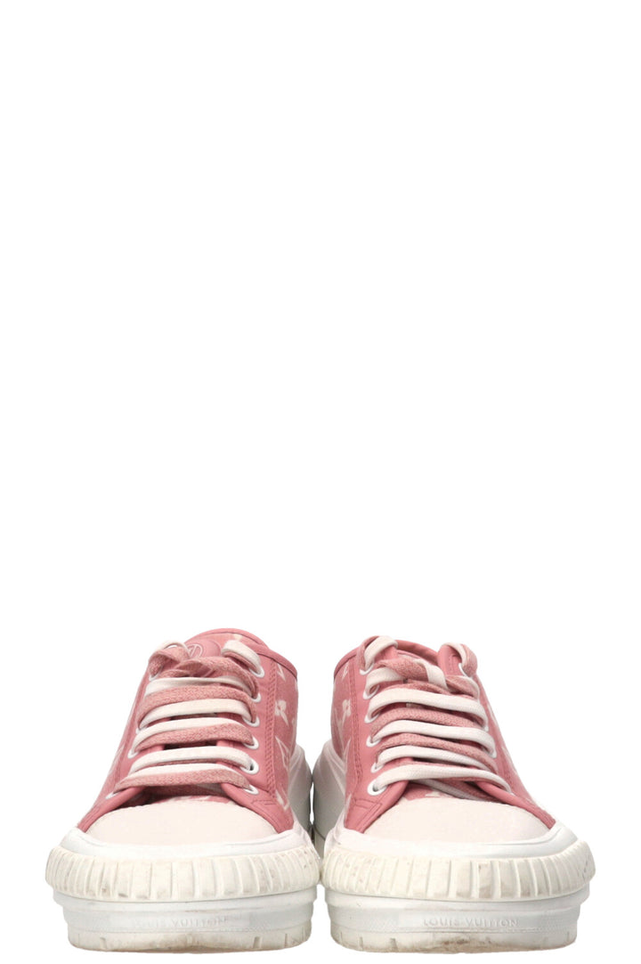 LOUIS VUITTON Squad Sneakers Denim Pink
