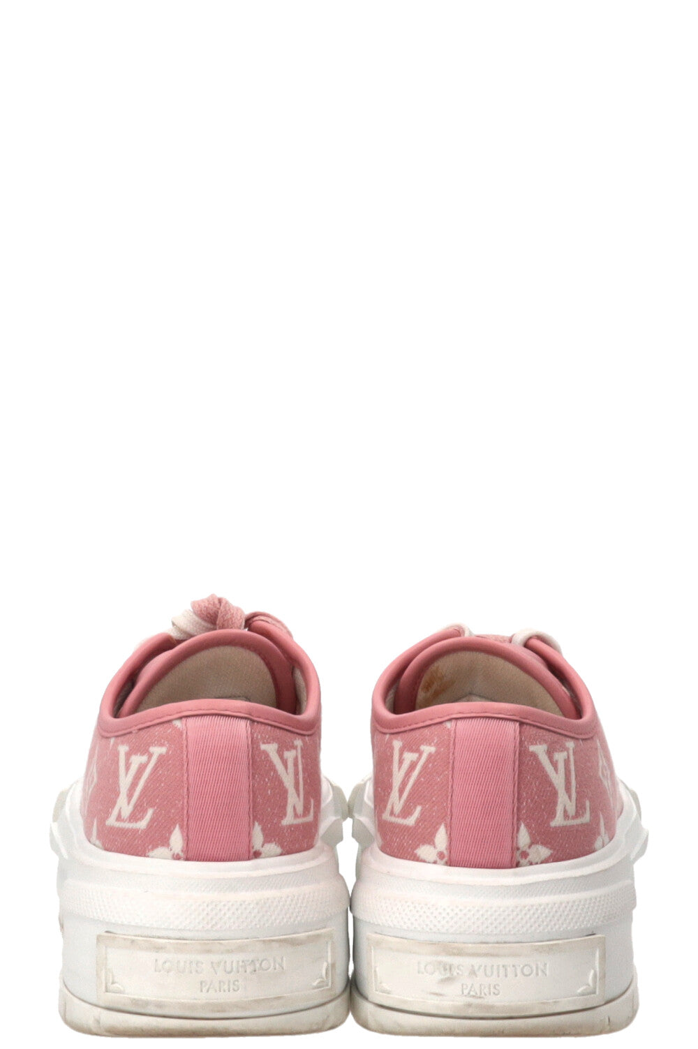 LOUIS VUITTON Squad Sneakers Denim Pink