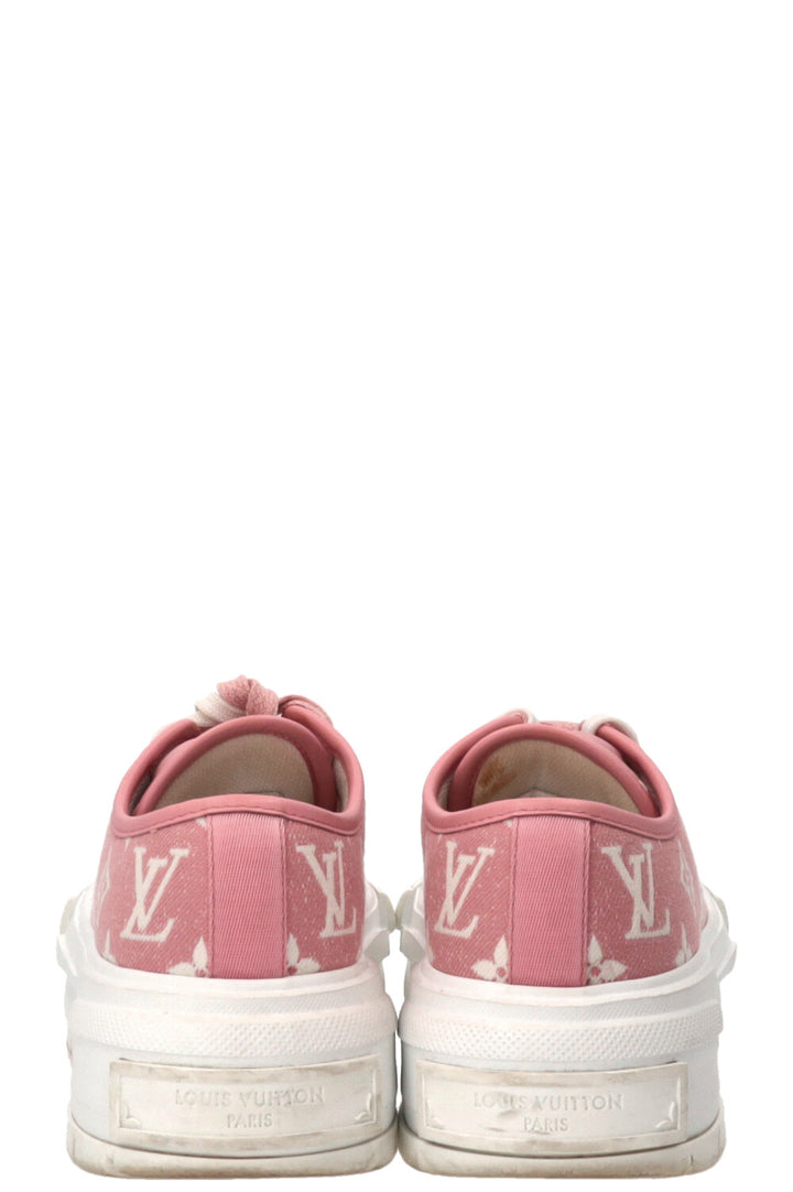 LOUIS VUITTON Squad Sneakers Denim Pink