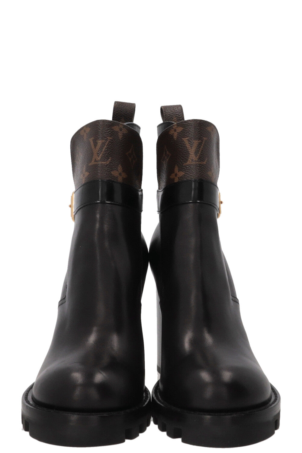 LOUIS VUITTON Star Trail Boots Calfskin Black