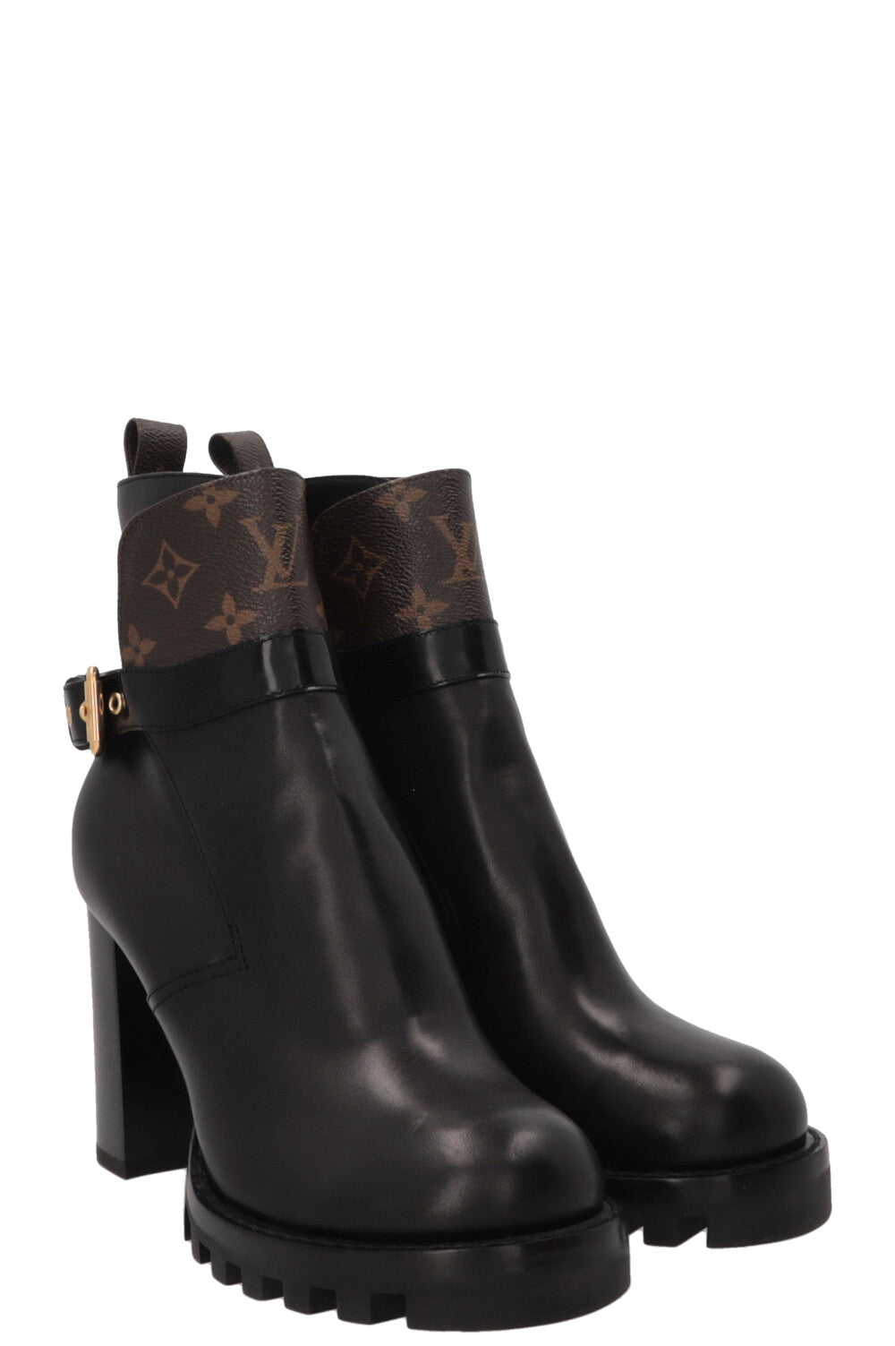 LOUIS VUITTON Star Trail Boots Calfskin Black
