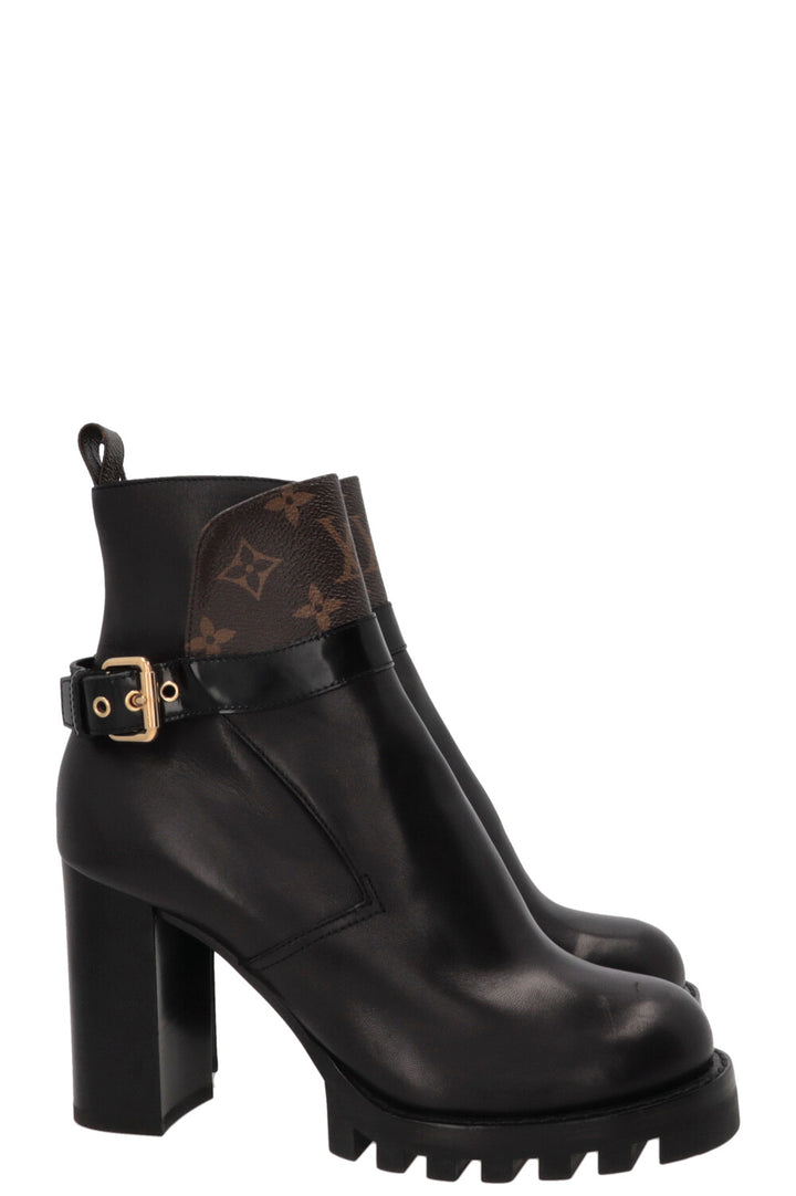LOUIS VUITTON Star Trail Boots Calfskin Black