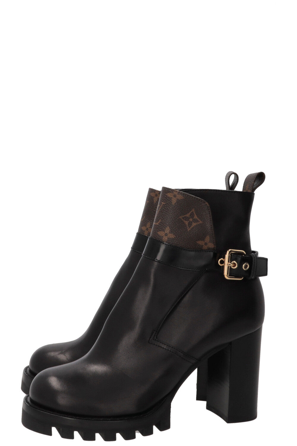 LOUIS VUITTON Star Trail Boots Calfskin Black