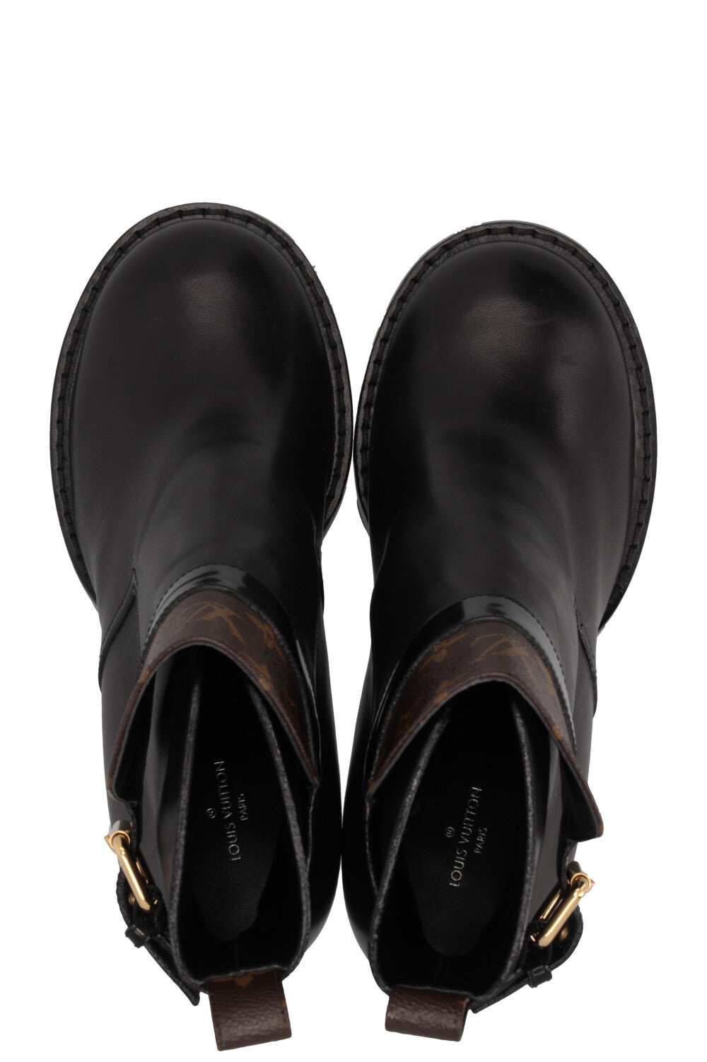 LOUIS VUITTON Star Trail Boots Calfskin Black