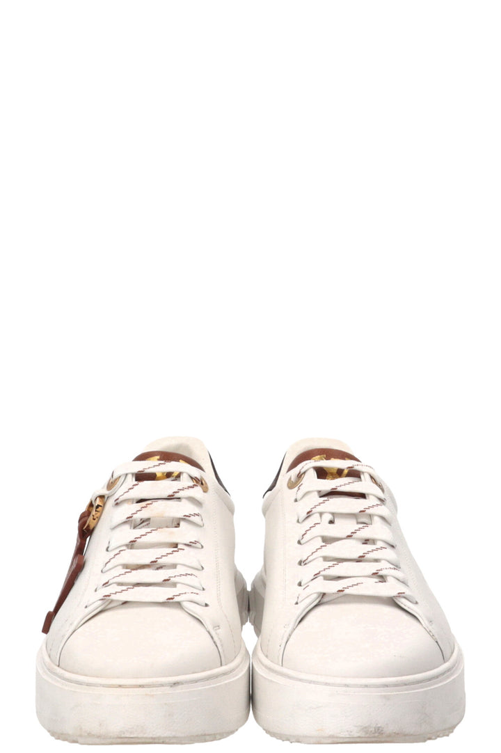LOUIS VUITTON Time Out Sneakers Calfskin White